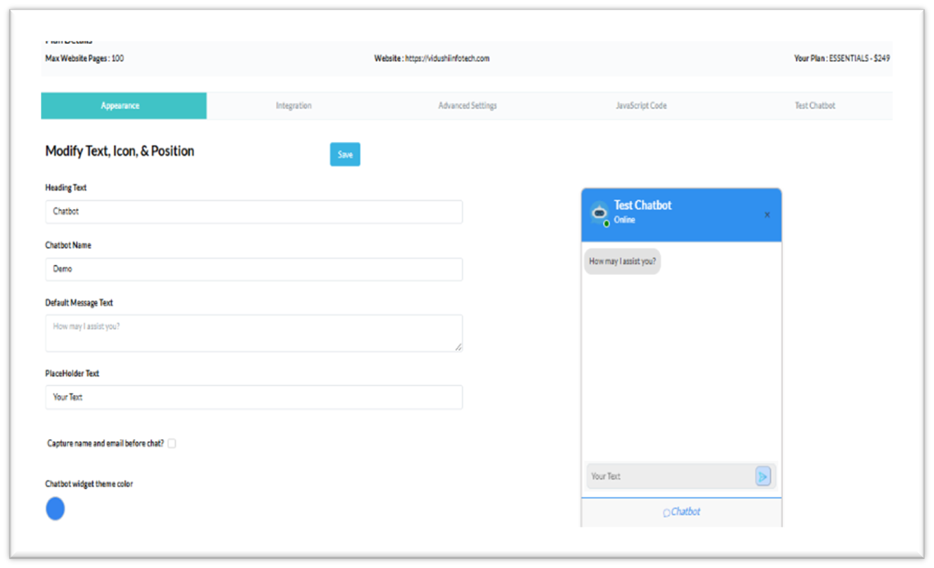 Customizable Chatbot Tone Customizable Chatbot Tone